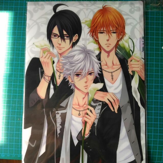 Brothers Conflict 兄弟戰爭棗梓樁三子侑介風斗昴a4文件夾file 兩個一組 興趣及遊戲 手作 自家設計 其他 Carousell