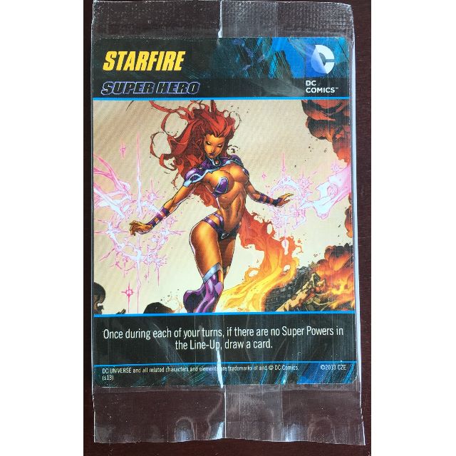 Dc Comics Deck Building Game Starfire Promo Card Toys Games Board Games Cards On Carousell