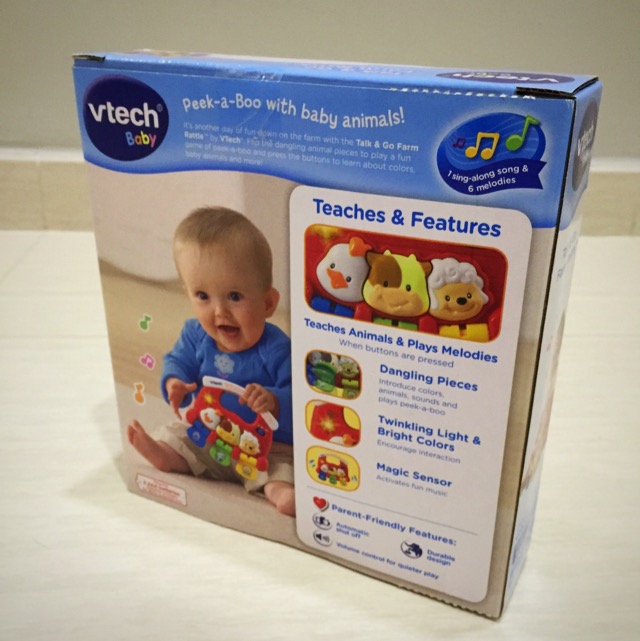 Vtech baby talk and go top farm rattle