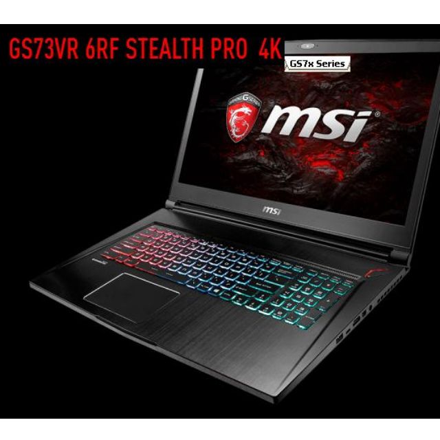 Msi Gs73vr 6rf Stealth Pro 4k 044sg Geforce Gtx 1060 Gaming Laptop Electronics Computer Parts Accessories On Carousell