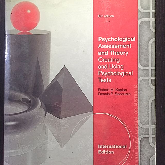 PSYCHOLOGICAL ASSESSMENT COHEN AND KAPLAN PDF visual data 6