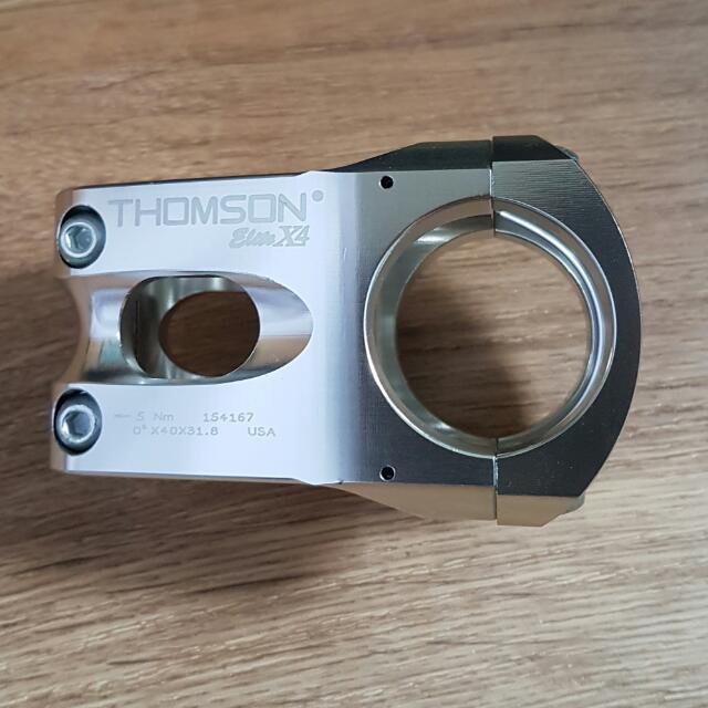 Tige Thomson Elite En Alliage Noir - 25,4mm - 100mm - 5° - Pour VTT, Route, Gravel
