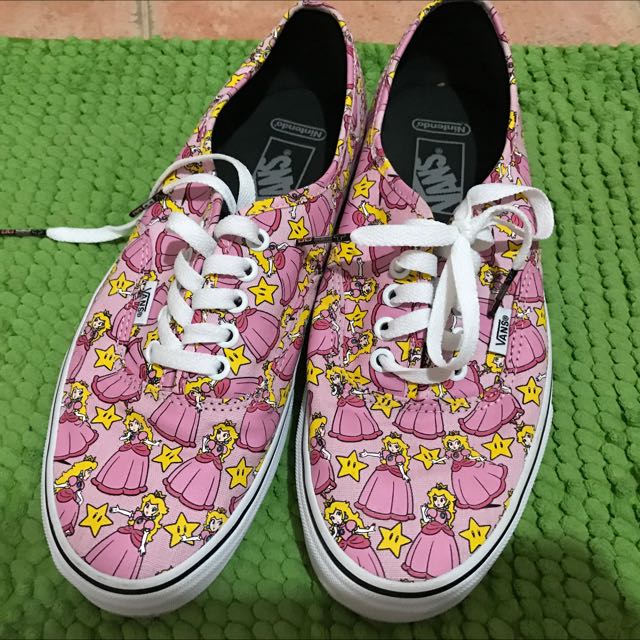 VANS Princess Peach Canvas Shoes, Women 