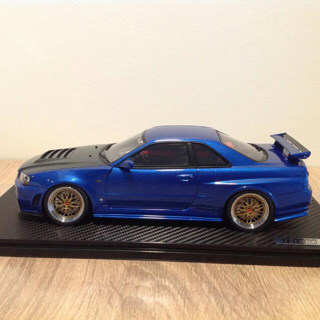 1 18 Ignition Nissan Nismo R34 Gtr Z Tune Bayside Blue On Carousell 1 18 Ignition Nissan Nismo R34 Gtr Z Tune Bayside Blue On Carousell
