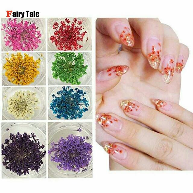 36pcs Dried Flower Tips Nail Art Decorations Manicure Beauty Nails