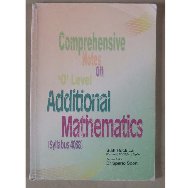 Additional Mathematics O Level Comprehensive Notes Hobbies Toys Additional mathematics o level comprehensive notes hobbies toys