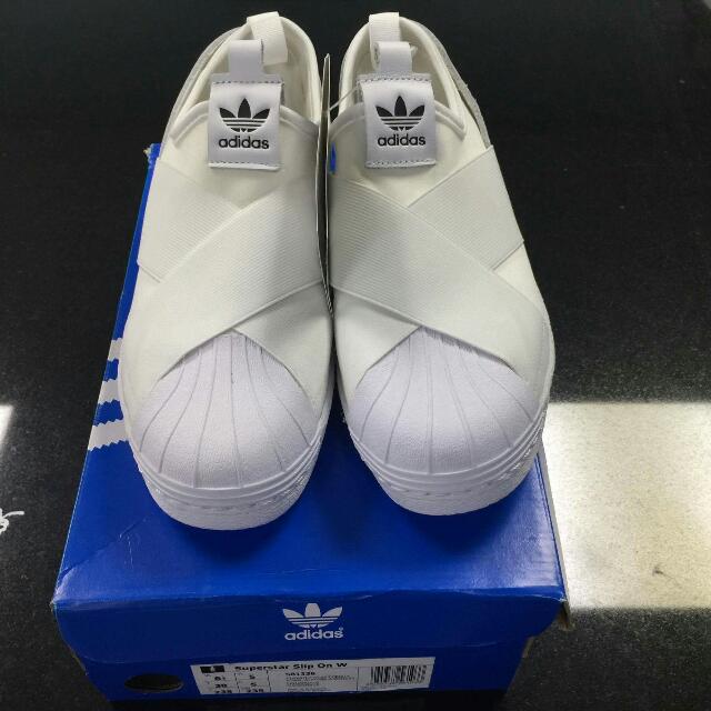 superstar slip on silver