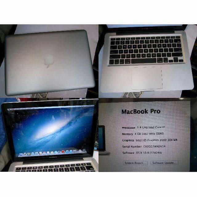 Apple Macbook Pro 2011 I7 2 8ghz 4gb Ram 13 Inc Notebook Laptop Electronics Computers On Carousell