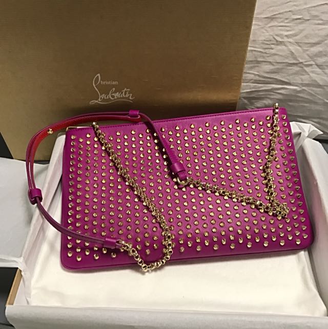christian louboutin clutch bag