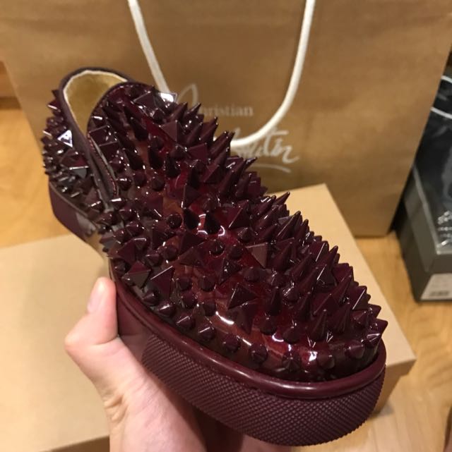 Christian Louboutin Roller Boat Pik Pik Flat Metal Pate NT GG Luxury Accessories on Carousell