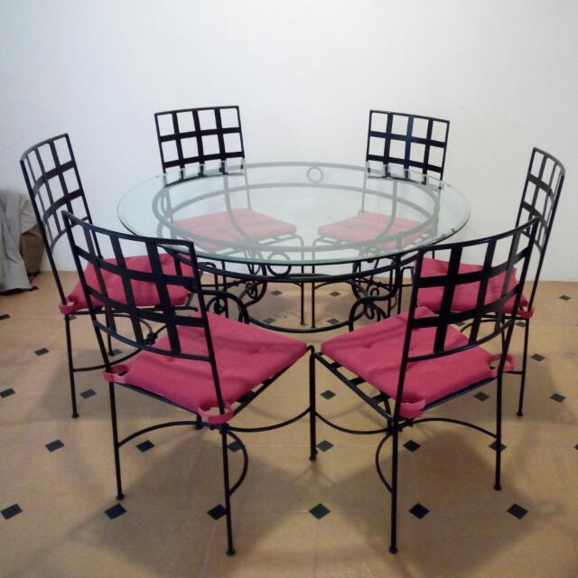 Greek Mediterranean Inspired Rustic Dining Table Set Furniture Tables Chairs On Carousell