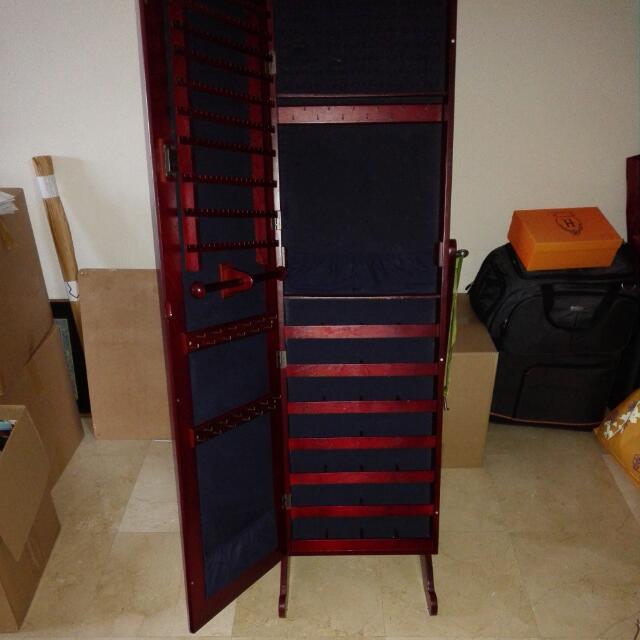 Lori Greiner Jewelry Cabinet Mirror On Hold Furniture Home Living Shelves Cabinets Racks Carou