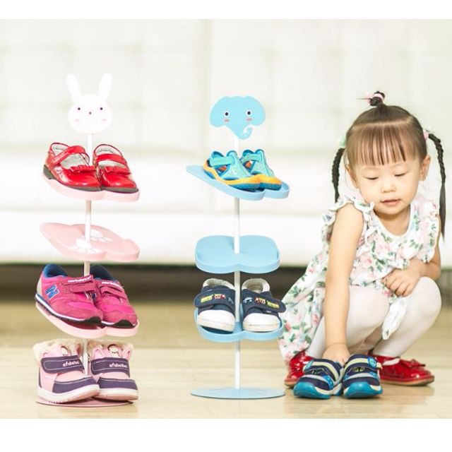Kids shoe rack Shoe organised Children Shoe storage cartoon
