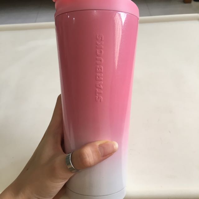 Pink and white tumbler Clearance