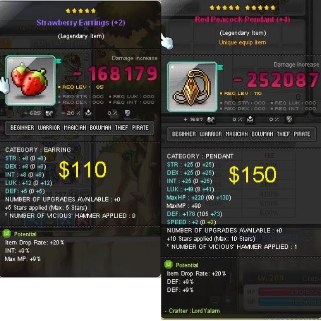 Maplesea Maplestory Aquila Drop rate equipments! New, Toys & Games