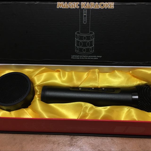 Microphone with speaker sales attached