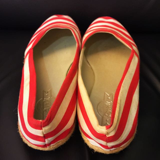 Red and hotsell white espadrilles