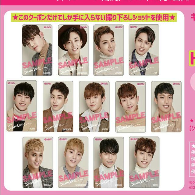 Seventeen Hmv Photocards, Entertainment, KWave on Carousell