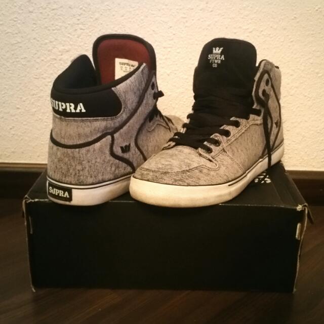 Supra Vaider Grey Burgundy White Men s Fashion Footwear Dress