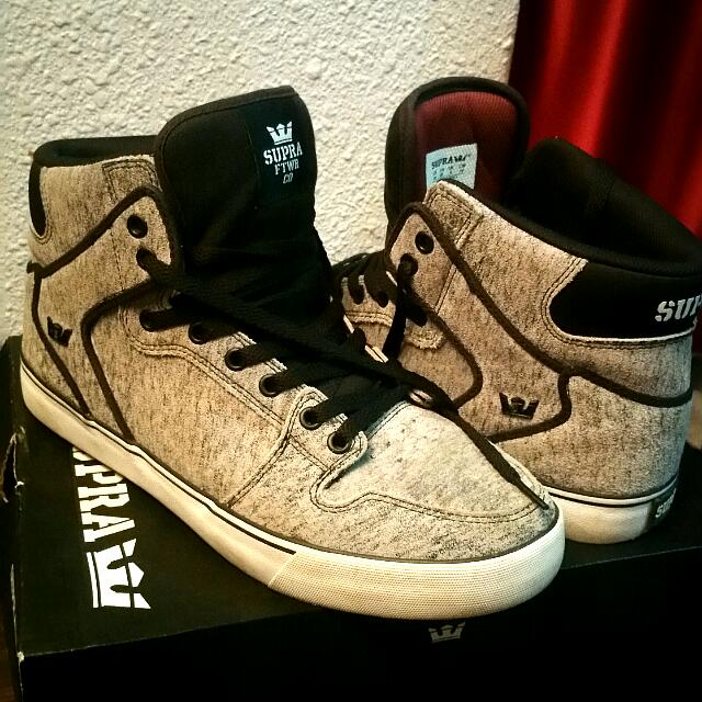 Supra Vaider Grey Burgundy White Men s Fashion Footwear Dress