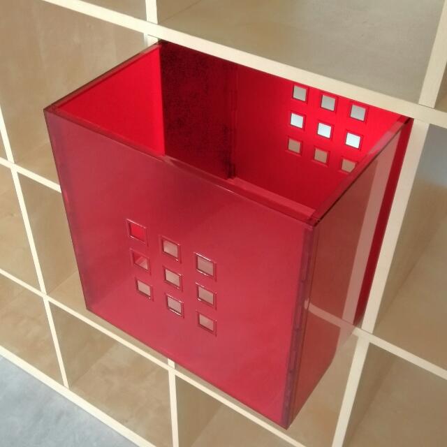 4 X Ikea Lekman Boxes Red On Carousell