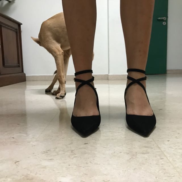 lace up kitten heels