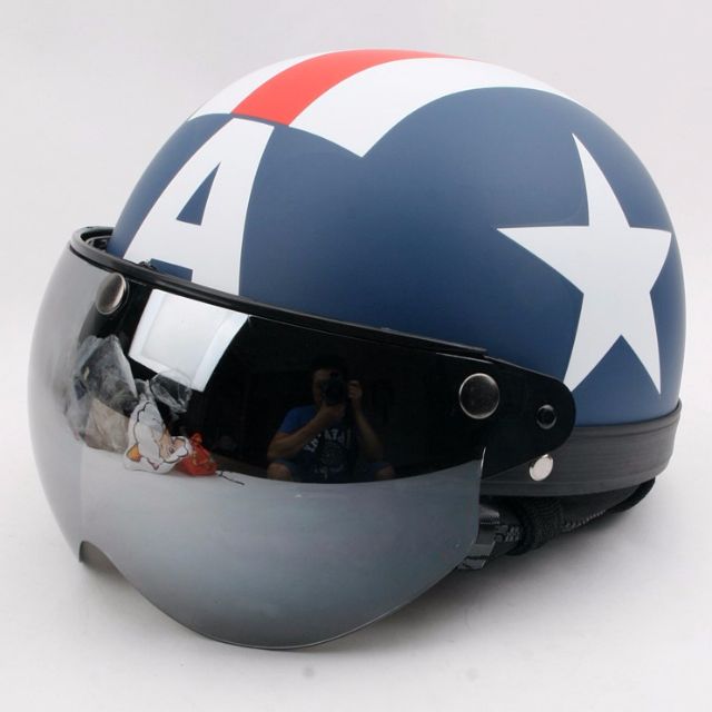 captain america bicycle helmet