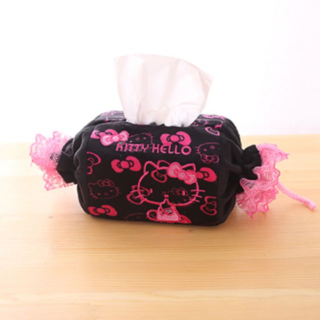 萌物糖果布艺纸巾抽可爱结婚房hello kitty毛绒纸抽纸巾