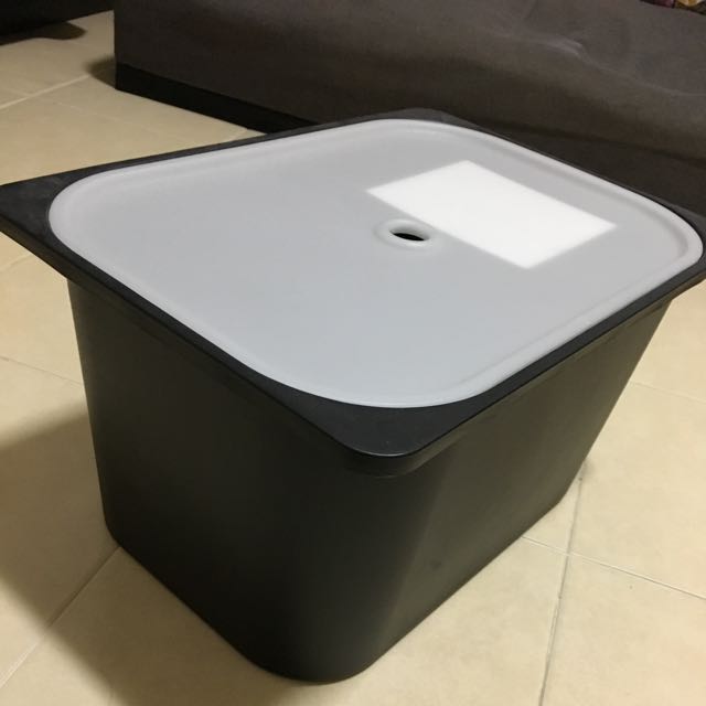 Ikea Trofast Black Storage with Cover, Furniture & Home Living, Home