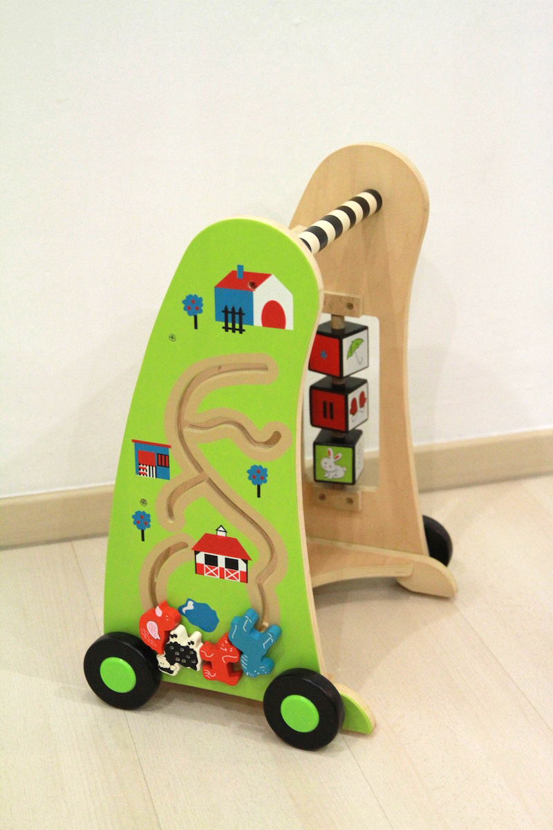 KidKraft Wooden Push Along Play Cart Baby Walker Babies Kids