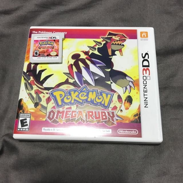 Nintendo 3DS Pokemon Omega Ruby Version, Video Gaming, Video Games