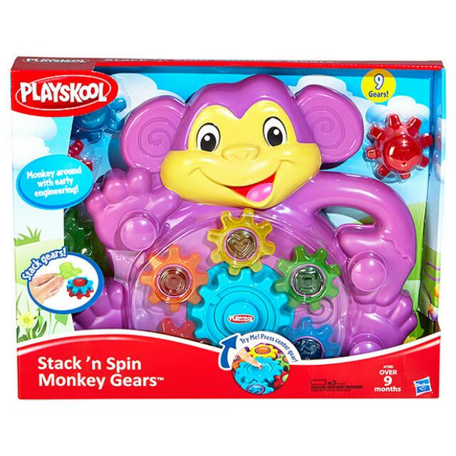 Playskool stack n spin monkey gears new arrivals