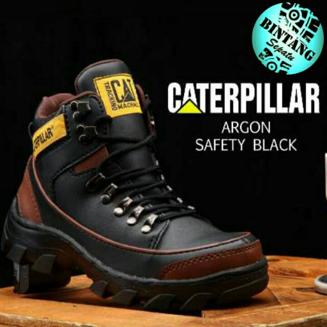 Sepatu Caterpillar Boot Proyek Kontruksi Bangunan Outdoor Safety Steel Toe Kb0010 Olshop Fashion Olshop Pria Di Carousell