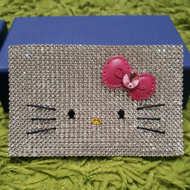 Swarovski Hello Kitty Card Holder Luxury Bags Wallets On Carousell