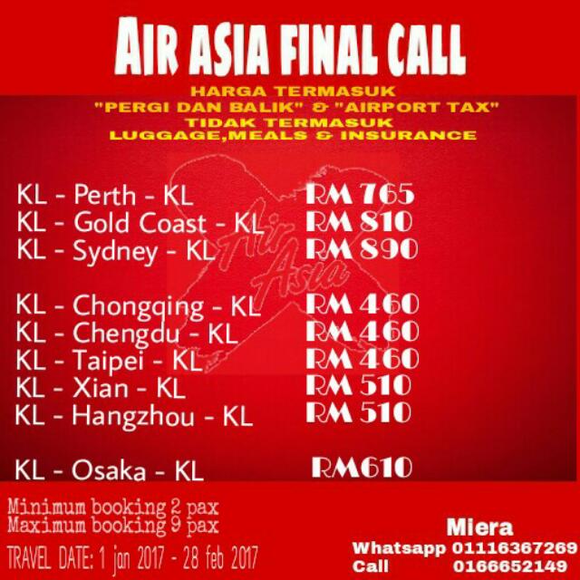 Airasia Promo Tickets Vouchers Attractions Tickets On Carousell