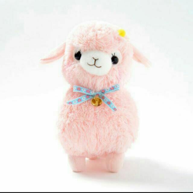 Authentic AMUSE Pale Pink Baby Alpacasso Alpaca Llama Stuff Toy