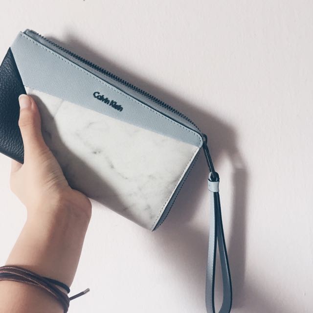 calvin klein light blue purse