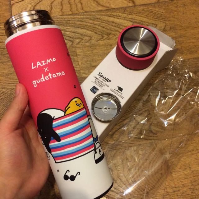 gudetama x laimo 蛋黃哥 馬來貘保溫瓶