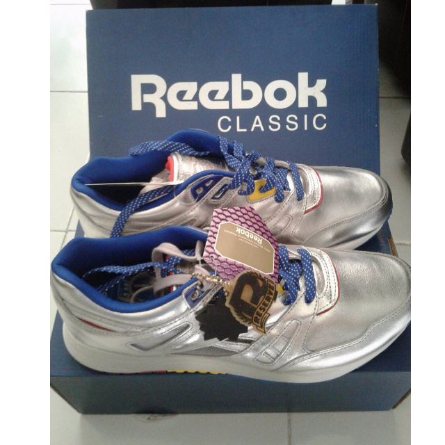 reebok classic trainers mens silver