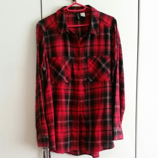 long sleeves checkered