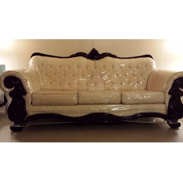 Sofa With Protective Plastic Cover Furniture On Carousell