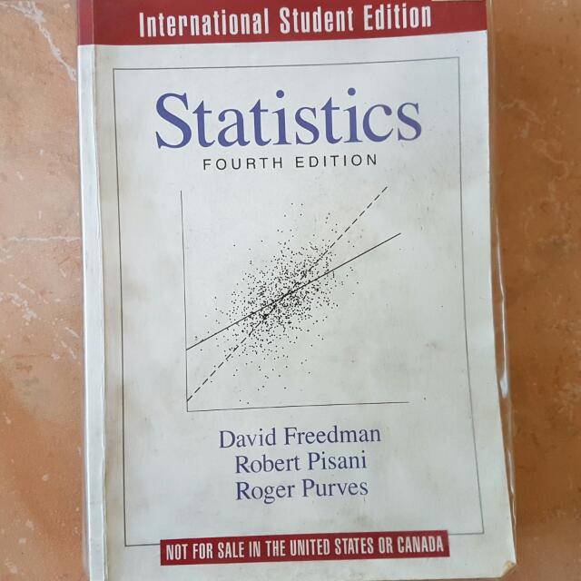 Statistic 4th Edition By David Freedman Robert Pisani Roger