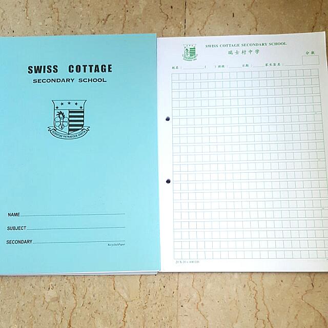 Swiss Cottage Secondary School A4 Sized Notebooks And Chinese