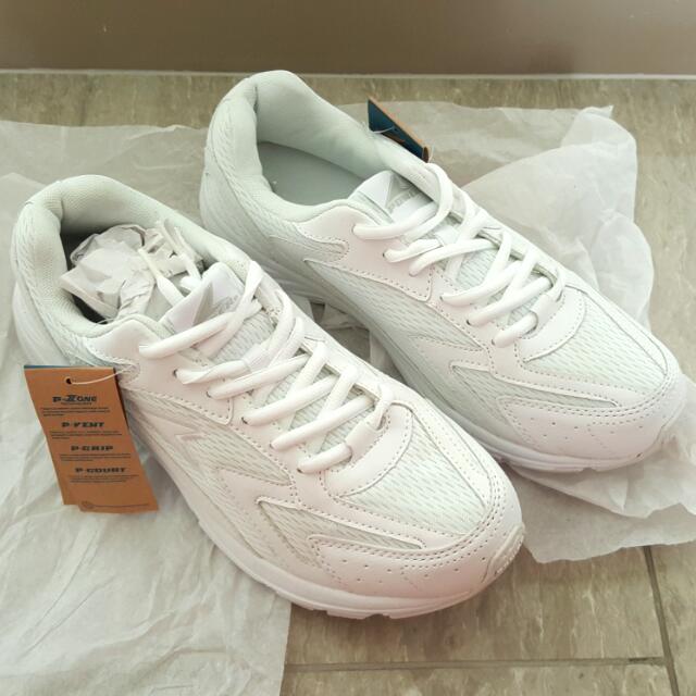 bata power white shoes