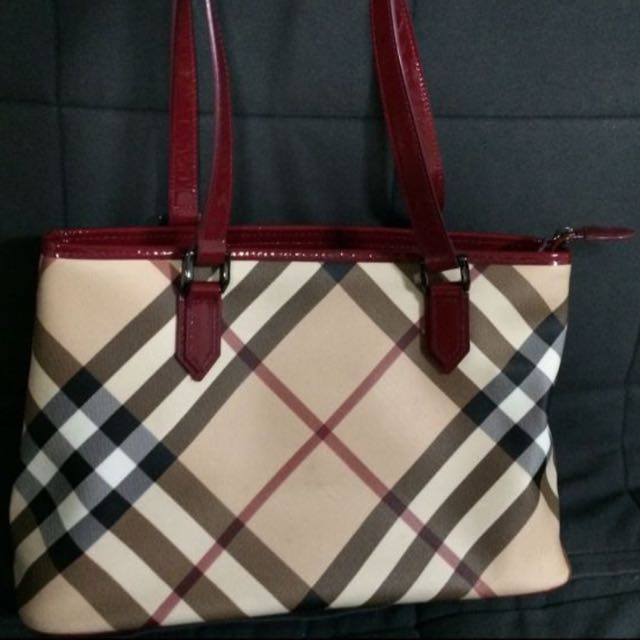 Burberry bags sale red