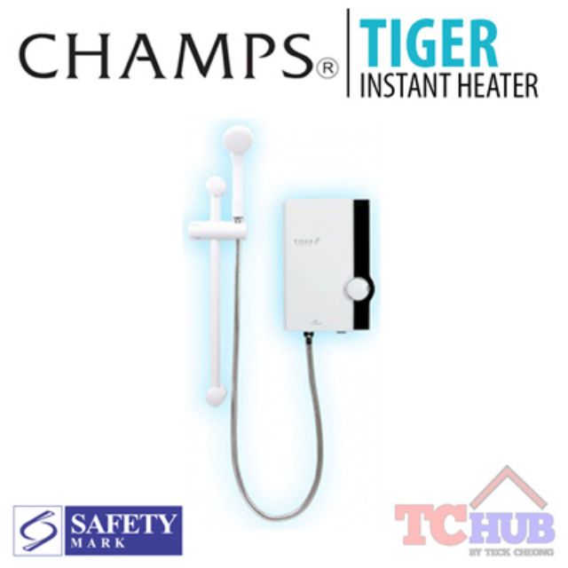 CHAMPS] Tiger Electric Water Heater, TV u0026 Home Appliances, Water Heater u0026  Instant Showers on Carousell