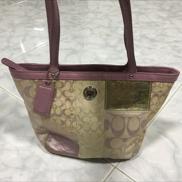 Coach small tote bag, Luxury, Bags & Wallets on Carousell