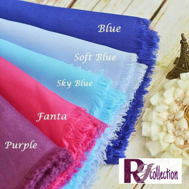 Hijab Segiempat Rawis Polos Square Hanna Rawis Jilbab Segiempat