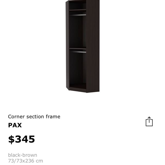 Ikea Pax Corner Frame Furniture Shelves Drawers On Carousell