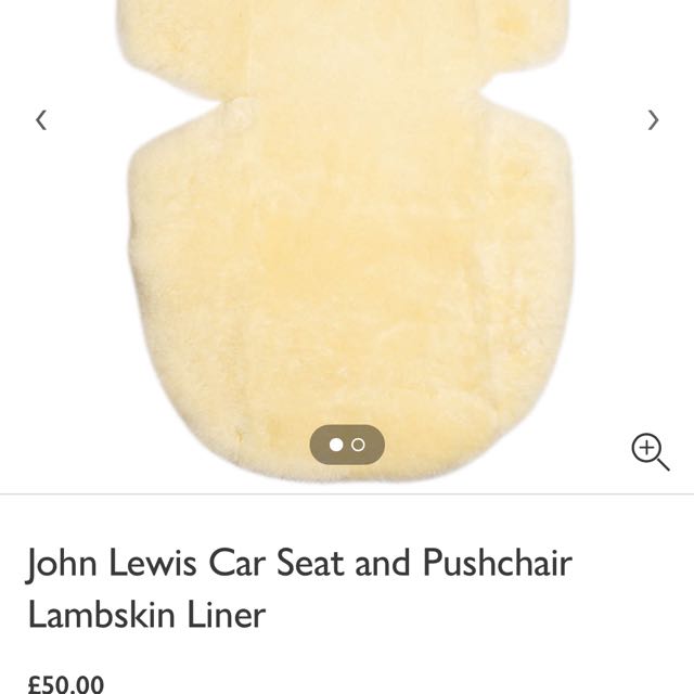 john lewis lambskin pram liner